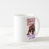 Chupacabra Goats Are Snacks Funny Cryptid Humor Kaffeetasse (VorderseiteRechts)