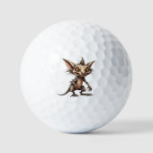Chupacabra Gremlin Hybrid Illustration Golfball (Vorderseite)