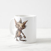 Chupacabra Gremlin Hybrid Illustration Kaffeetasse (Vorderseite Links)