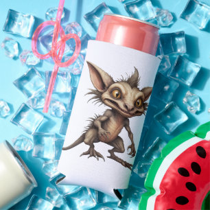 Chupacabra Gremlin Hybrid Illustration Selters Dosenkühler