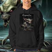 Chupacabra im Holzkryptid Hoodie