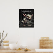 Chupacabra im Holzkryptid Poster (Küche)