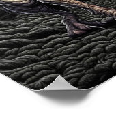 Chupacabra im Holzkryptid Poster (Ecke)