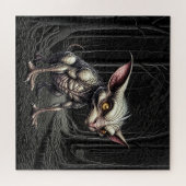 Chupacabra im Holzkryptid Puzzle (Horizontal)