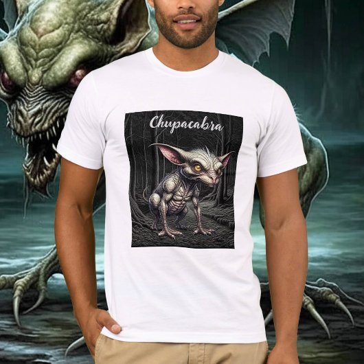Chupacabra im Holzkryptid T-Shirt