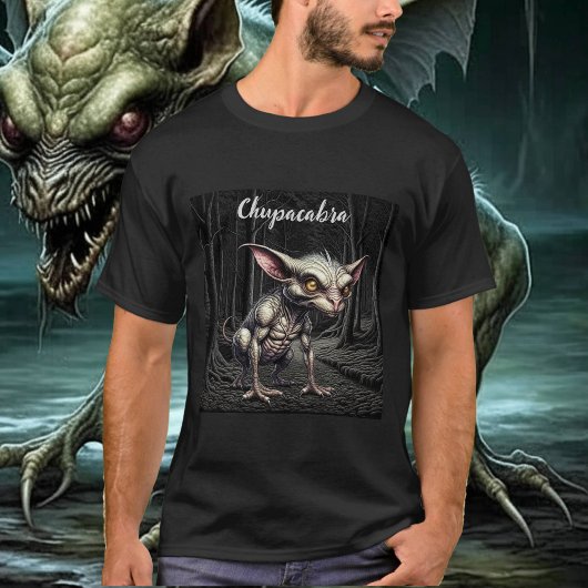 Chupacabra im Holzkryptid T-Shirt