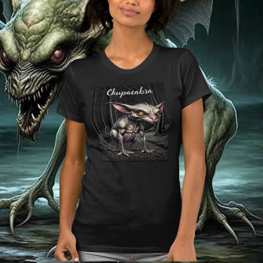 Chupacabra im Holzkryptid T-Shirt