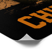 Chupacabra-Kreatur, benutzerdefinierbarer Text Poster (Ecke)