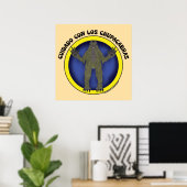 Chupacabra Kryptid 90er Retro Cuidado Con Los Chup Poster (Heimbüro)