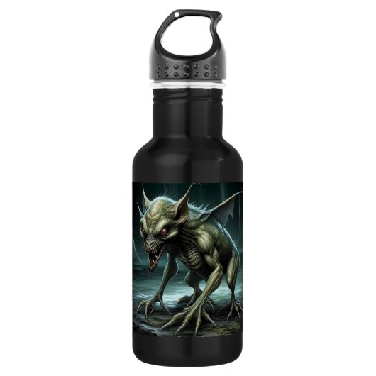 Chupacabra - Kryptide Monster oder Tiere Edelstahlflasche (Vorderseite)
