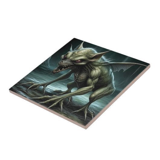 Chupacabra - Kryptide Monster oder Tiere Fliese (Seite)