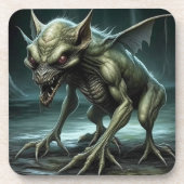 Chupacabra - Kryptide Monster oder Tiere Getränkeuntersetzer (Vorderseite)