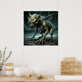 Chupacabra - Kryptide Monster oder Tiere Poster (Küche)