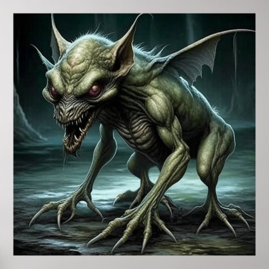 Chupacabra - Kryptide Monster oder Tiere Poster (Vorne)