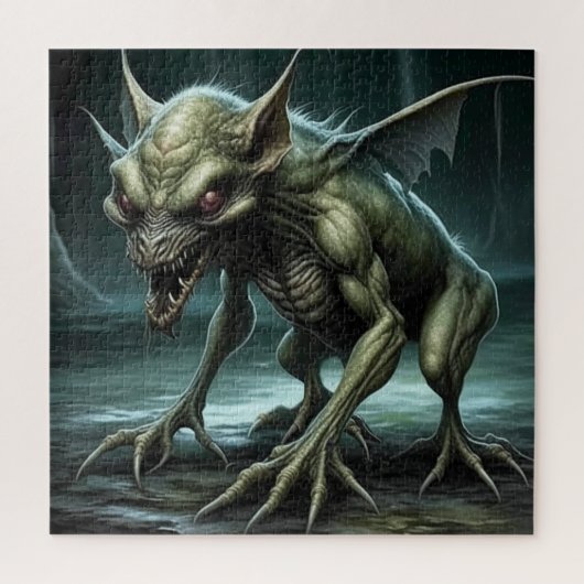 Chupacabra - Kryptide Monster oder Tiere Puzzle (Vertikal)