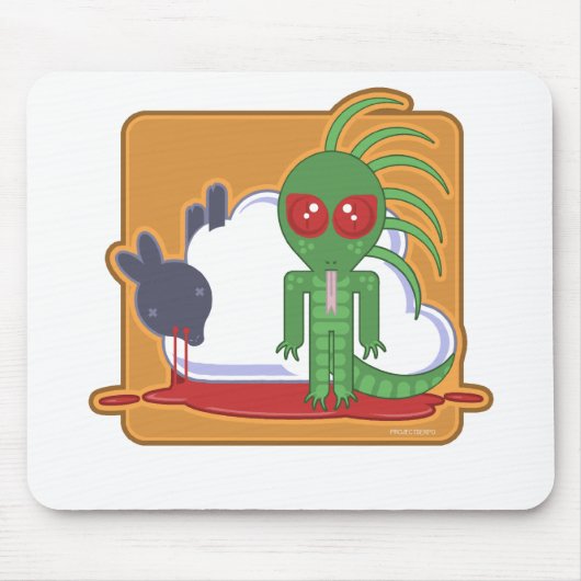 Chupacabra-Liebe Sie Mousepad (Vorne)