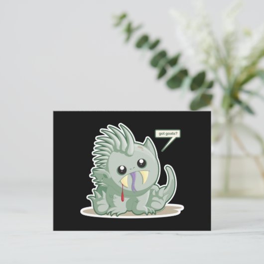 Chupacabra Postkarte (Stehend Vorderseite)