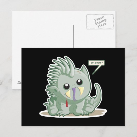 Chupacabra Postkarte (Vorne/Hinten)