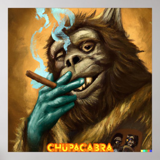 Chupacabra Print, Value Poster Paper (Matte) (Vorne)