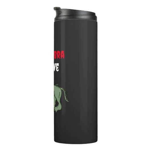 Chupacabra Puerto Rico Cryptid Thermosbecher (Nach rechts gedreht)