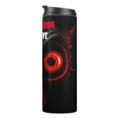 Chupacabra Puerto Rico Cryptid Thermosbecher (Nach rechts gedreht)