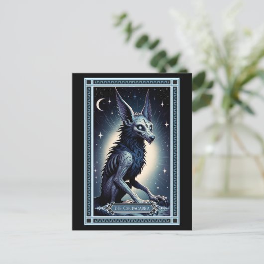 Chupacabra-Tarot Postkarte (Stehend Vorderseite)