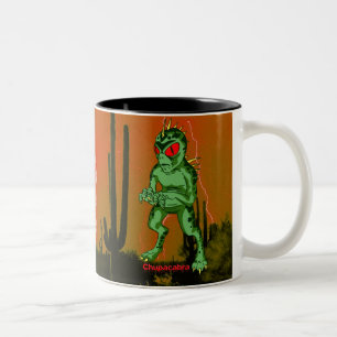 Chupacabra-Tasse Zweifarbige Tasse