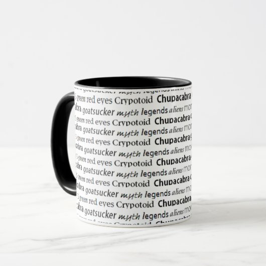 Chupacabracryptozoology-Kaffee-Tasse Tasse (Vorderseite Links)