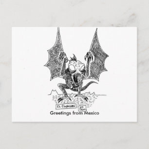 Chupacabras Grüße aus Mexiko Postkarte