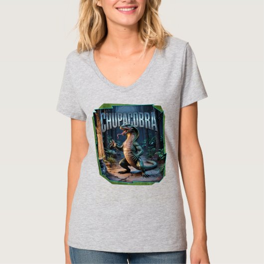 Chupacobra Fotografischer Combo Kreation Witzig T-Shirt (Vorderseite)