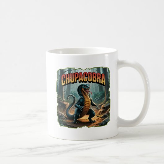 Chupacobra Illustration Combo Kreatur Funny Kaffeetasse (Rechts)