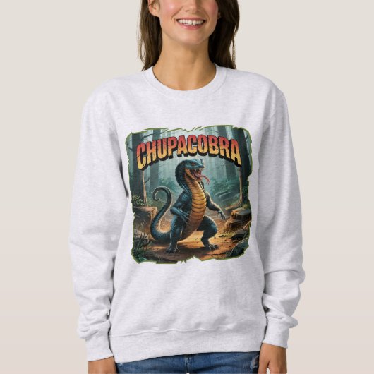 Chupacobra Illustration Combo Kreatur Funny Sweatshirt (Vorderseite)