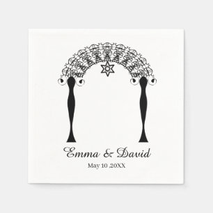 Chuppa Symbol Jüdische Hochzeit Serviette