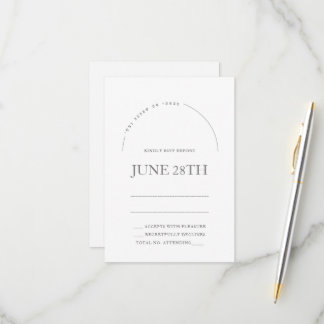 Chuppah in Arch jüdische Rsvp Card & Umschlag