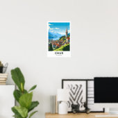 Chur Switzerland Travel Print Poster (Heimbüro)
