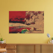 Churberg, Fanny - Landschaft an der Küste (modifiz Leinwanddruck (Insitu (Wohnzimmer))