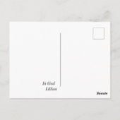 Church Altar Personalisiert Postkarte (Rückseite)