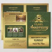 Church Anniversary Program Template (Vorne/Hinten)