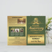 Church Anniversary Program Template (Stehend Vorderseite)