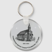 Church Anniversary Souvenir Party Favors  Schlüsselanhänger (Rückseite)