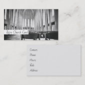Church Architecture Retro Monochrome Religion Visitenkarte (Vorne/Hinten)