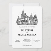 Church Art Minimalist Einladung (Vorderseite)