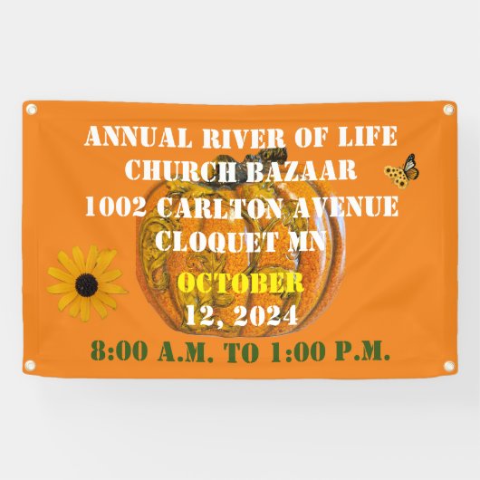 Church Bazaar Banner (Horizontal)