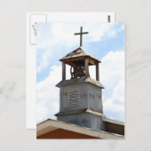 Church Bell Tower in Truchas, New Mexico Postkarte (Vorne/Hinten)