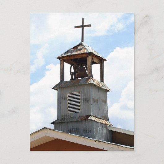 Church Bell Tower in Truchas, New Mexico Postkarte (Vorderseite)