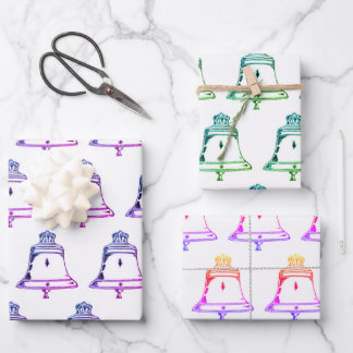 Church Bell Wrapping Paper Geschenkpapier Set