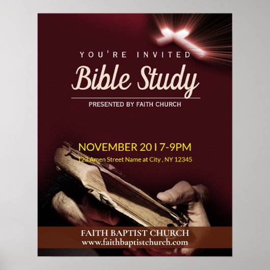 Church Bible Study Poster (Vorne)