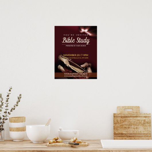 Church Bible Study Poster (Küche)