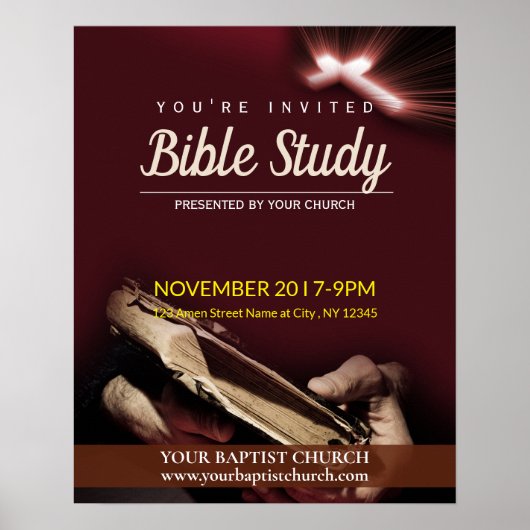 Church Bible Study Poster (Vorne)
