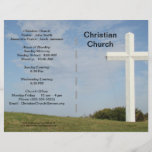 Church Bulletin individuell anpassbar Flyer<br><div class="desc">Schönes Church Bulletin,  vollständig anpassbar. Verbessern Sie Ihren Gottesdienst! Wenn Sie besondere Wünsche haben,  kontaktieren Sie uns bitte. Vielen Dank. Falten Sie einfach an den gepunkteten Linien.</div>